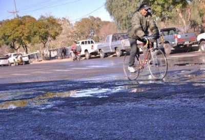 Carlos Paz amanece con las calles congeladas por el fr�o