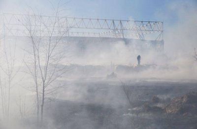 Incendio en el Megaestadio