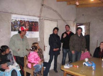 Precandidatos de la lista 2 del FpV, en Villa Italia