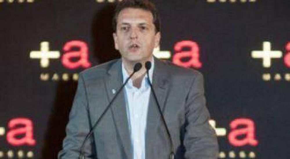 De campa�a, Massa estar� hoy en La Plata