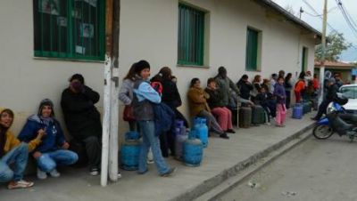 En Valle Viejo tambi�n fueron insuficientes las "Garrafas para todos"