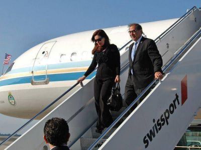 Desde el Tango 01, la Presidente record� el di�logo que casi la deja "sin aire"