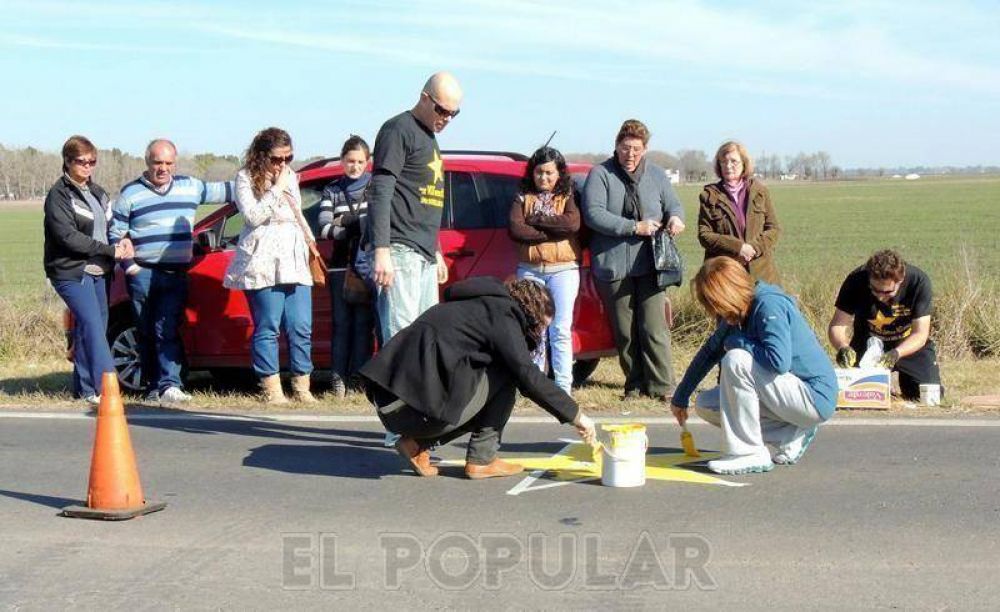 Otras dos estrellas amarillas para recordar a v�ctimas de accidentes