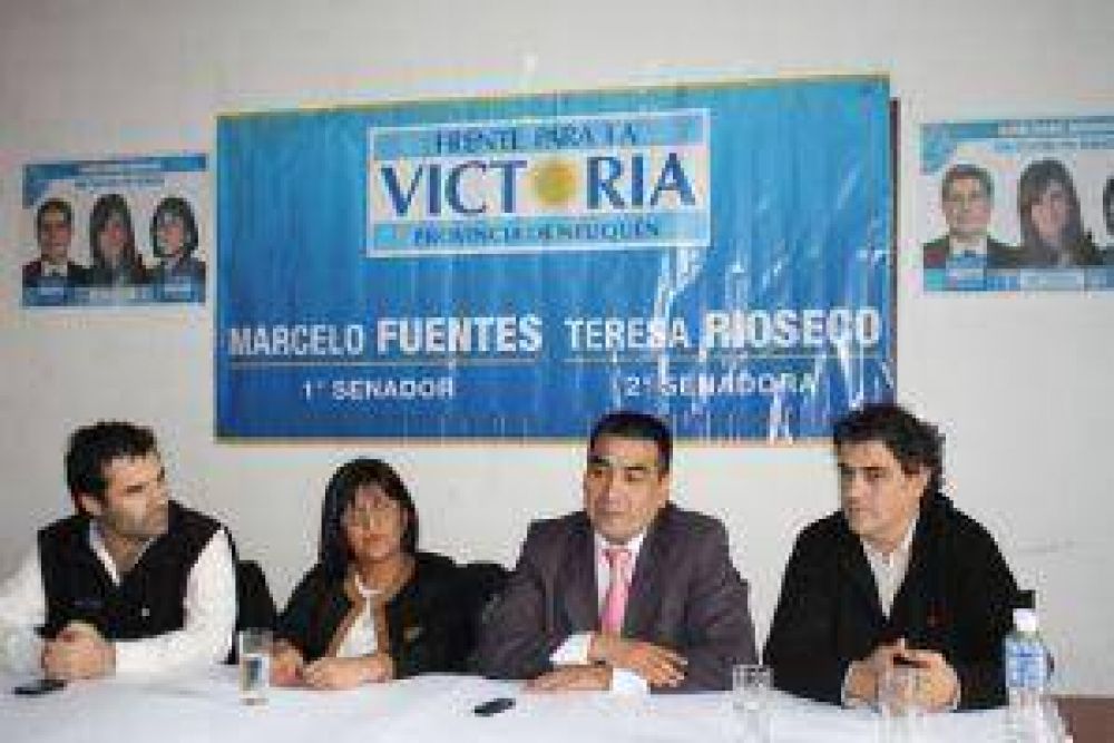 Los candidatos a diputados y senadores del FPV estuvieron en Zapala