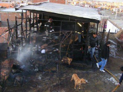 Incendio destruye precaria vivienda en el 3 de Febrero