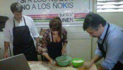 Candidatos de UNEN, con las manos en la masa