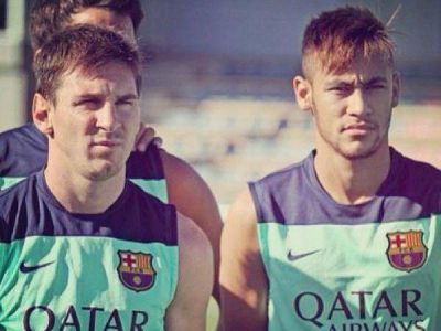 Messi y Neymar: �Juntos por primera vez?