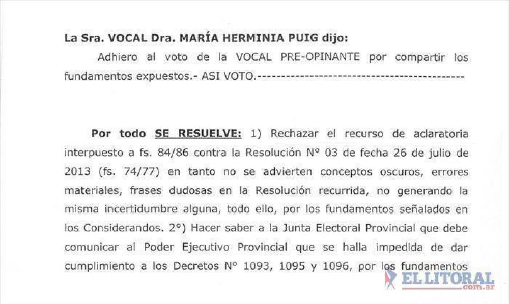 La Justicia resolvi� frenar las elecciones en 3 de Abril, San Isidro y Colonia Pando