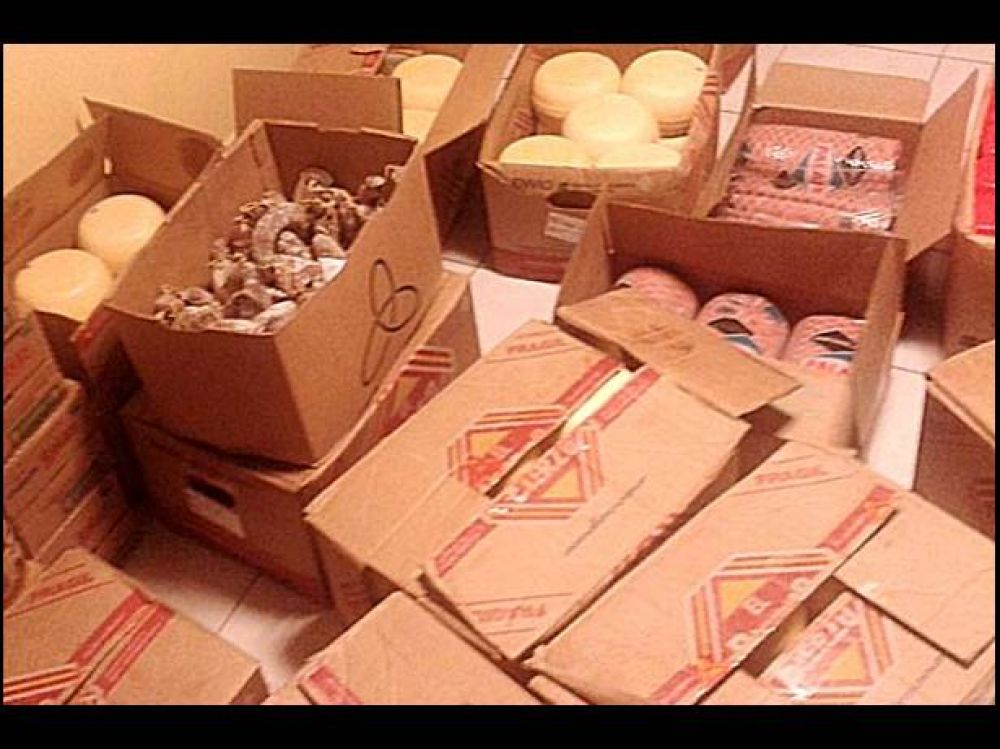 Decomisaron 300 kilos de quesos