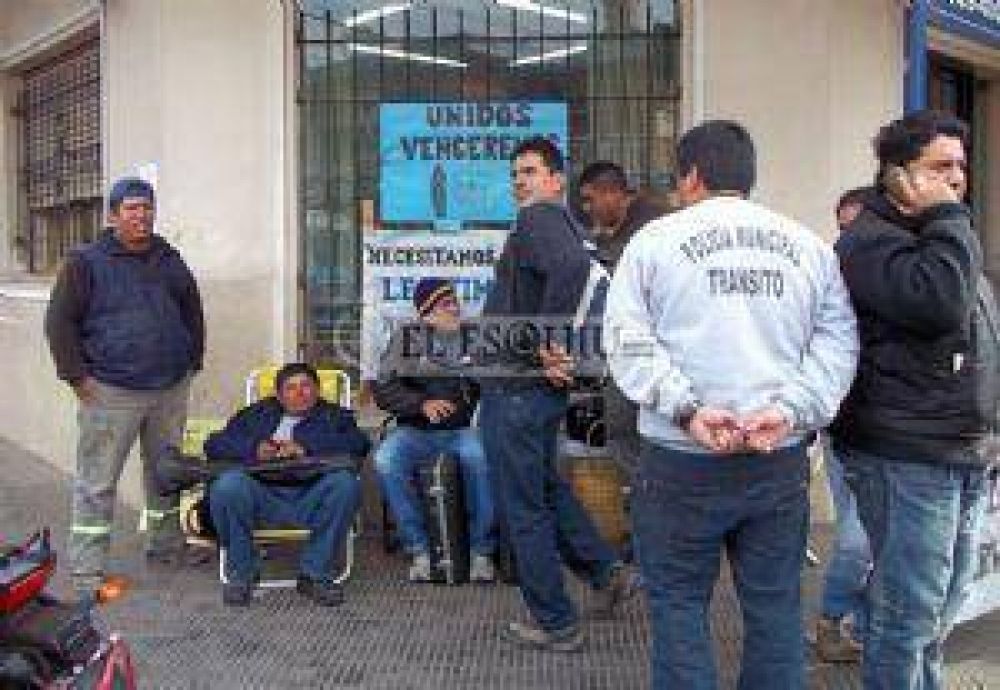 Protesta para pedir la intervenci�n del SOEM