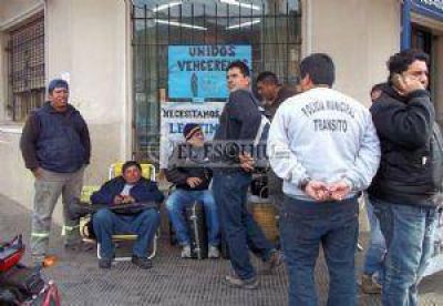 Protesta para pedir la intervenci�n del SOEM