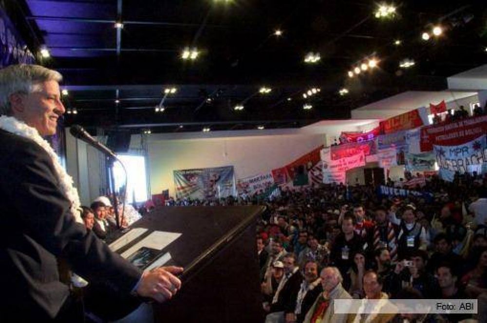 Garc�a Linera propuso un mundo sin capitalismo ni imperialismo