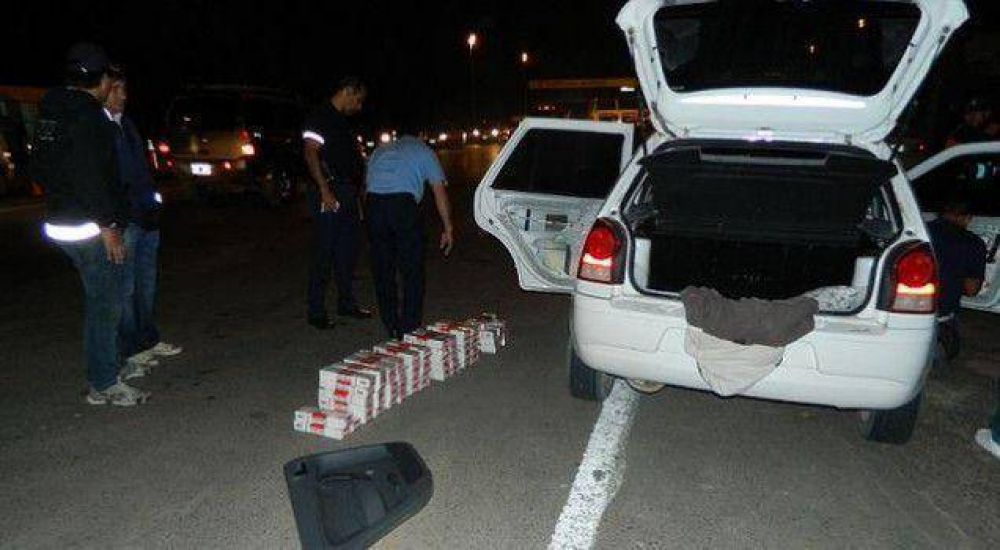 Secuestran gran cantidad de cigarrillos de contrabando