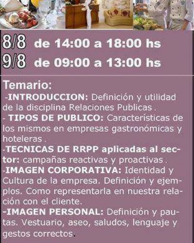 Otro importante curso destinado al turismo llega al distrito