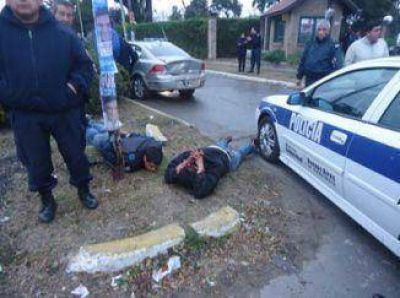 Tres detenidos tras robo de un auto y persecuci�n: uno fue herido
