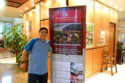 Maradona se despidi� de Iguaz� a lo grande
