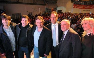 Scioli acompa�� a Pulti en el 16� aniversario de Acci�n Marplatense