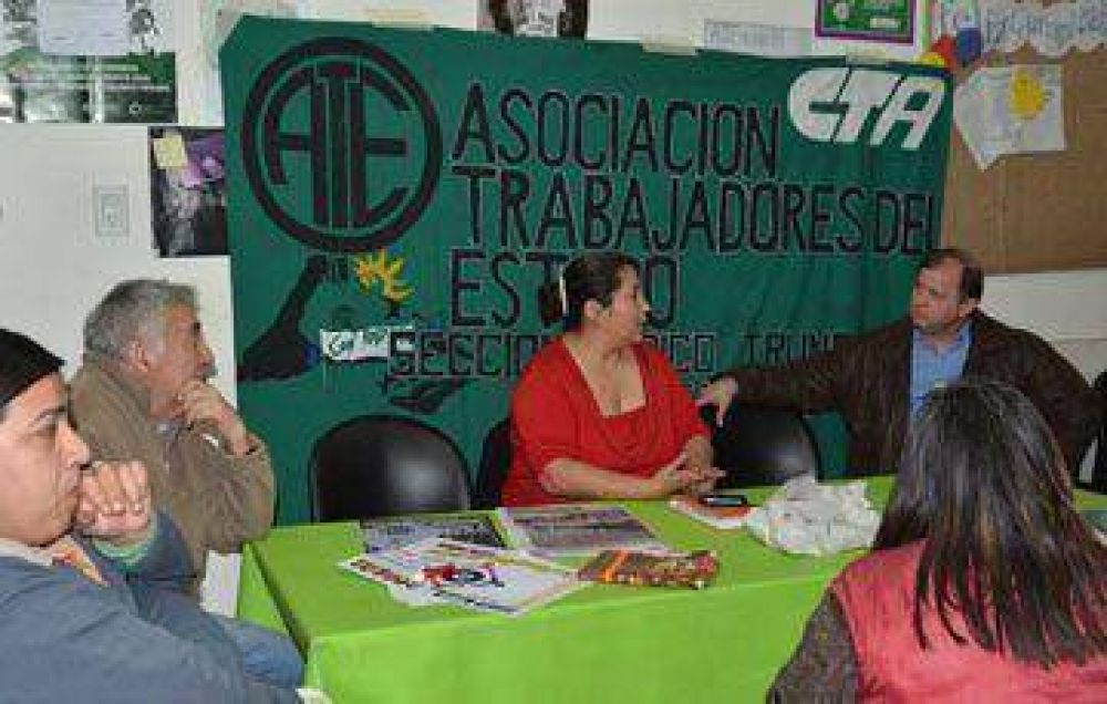 Turchetti se reuni� con ATE y coincidieron en planteos laborales