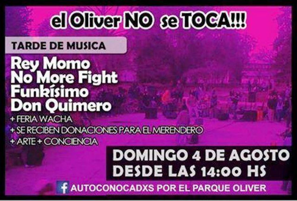 Nueva manifestaci�n art�stica en defensa del Parque Oliver