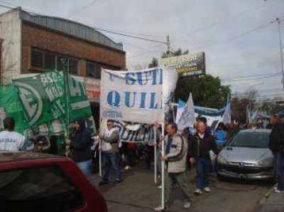 Frente de Gremios Estatales de Quilmes unifican medida de fuerza