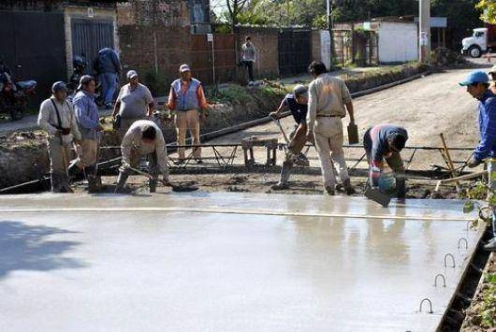 Tramo final de obras en la calle General Paz