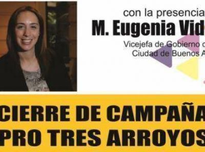 Mar�a Eugenia Vidal, presente en el cierre de campa�a del PRO