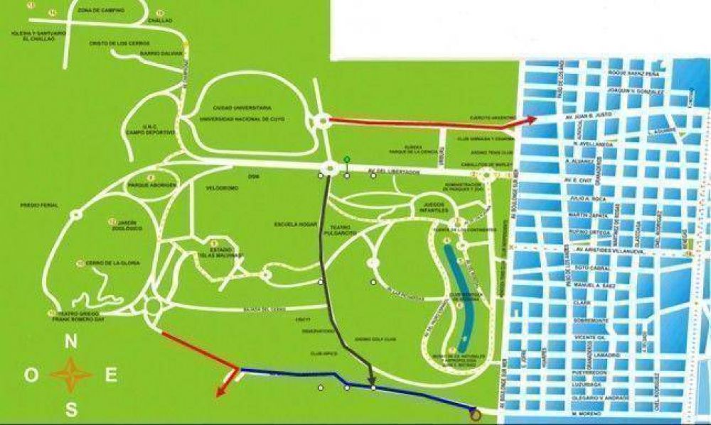 Tras el caos por el cierre de los portones del Parque, sugieren v�as alternativas
