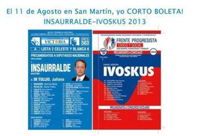 Un sector del ivoskismo trabaja el corte de boleta a favor de Insaurralde