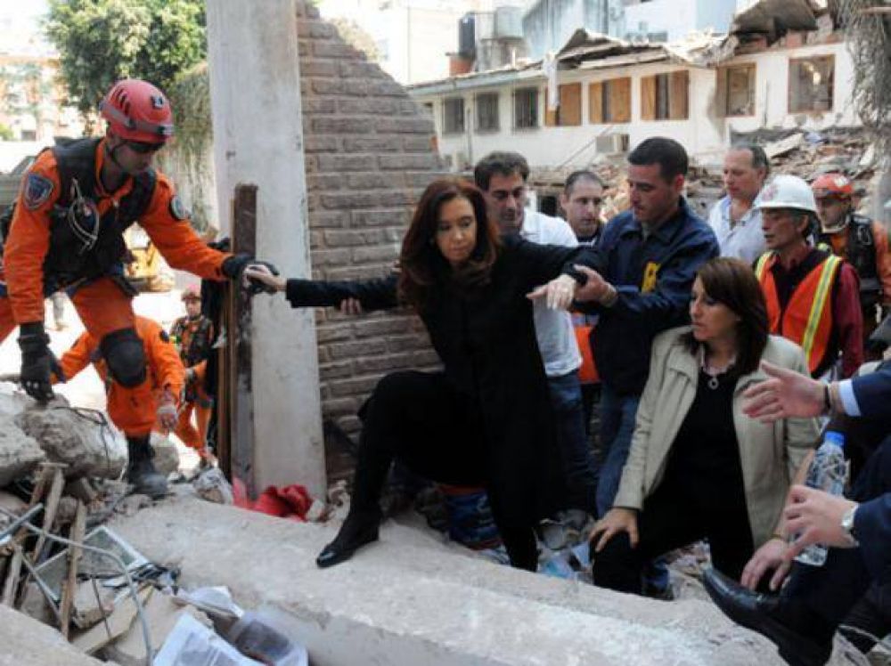 La presidenta visit� la zona del desastre y acord� asistencia para los damnificados
