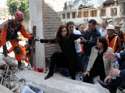 La presidenta visit� la zona del desastre y acord� asistencia para los damnificados