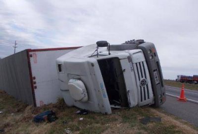 Vuelcos en la autopista 	