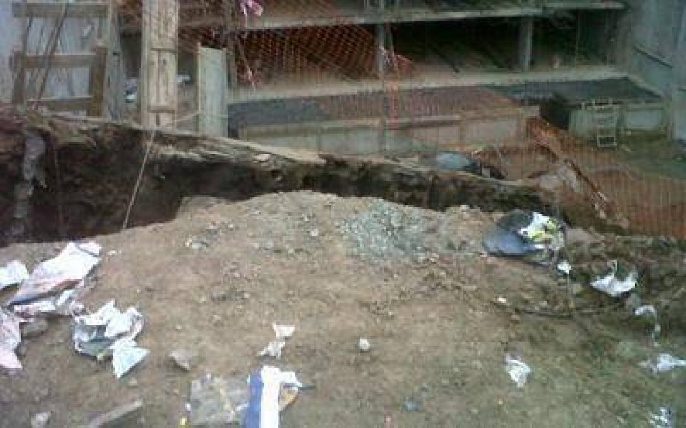 Derrumbe en una obra en construcci�n