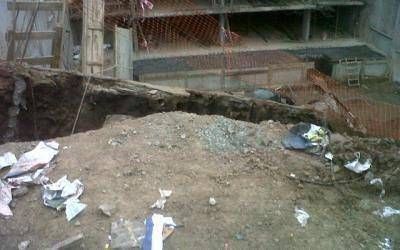 Derrumbe en una obra en construcci�n