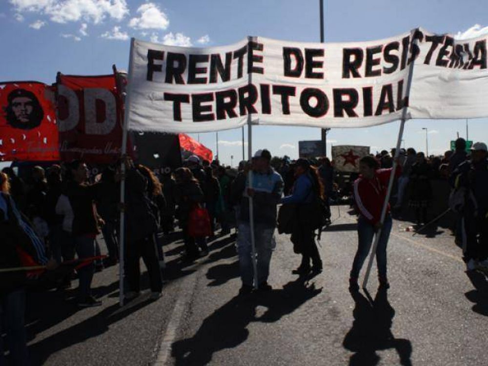 Corte piquetero en autopista