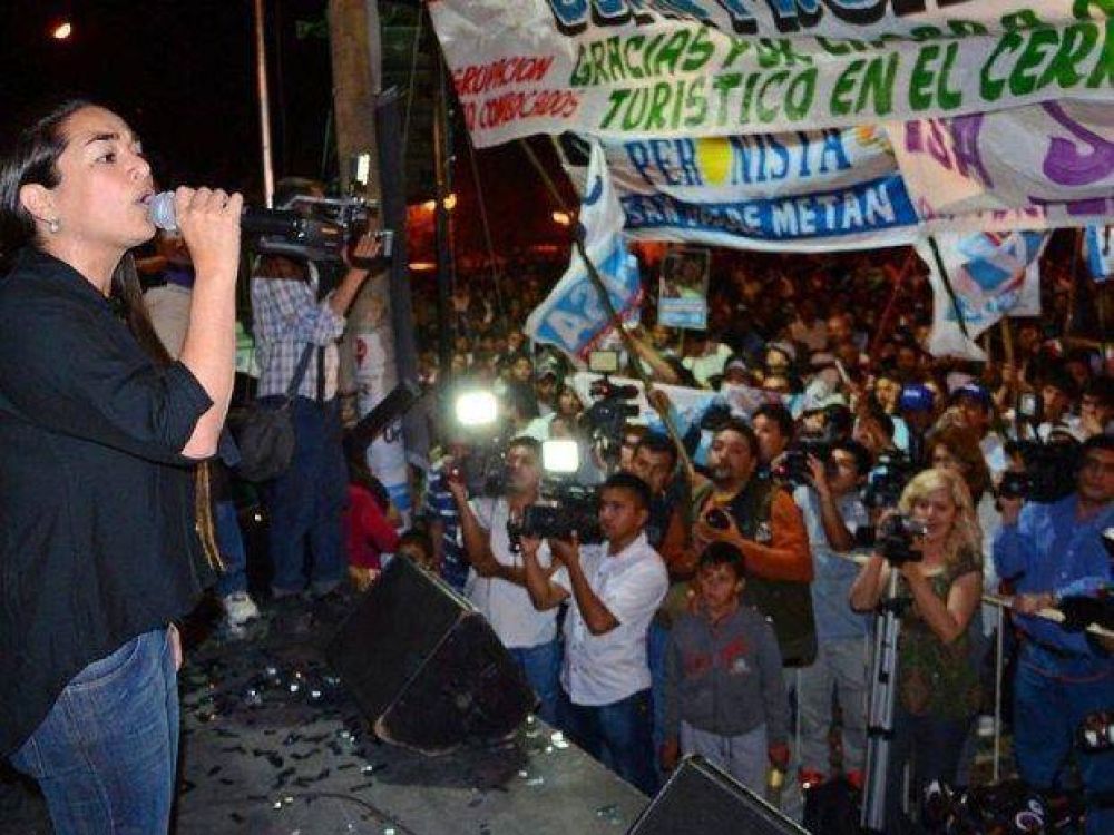 Evita y Urtubey en un encuentro en Met�n