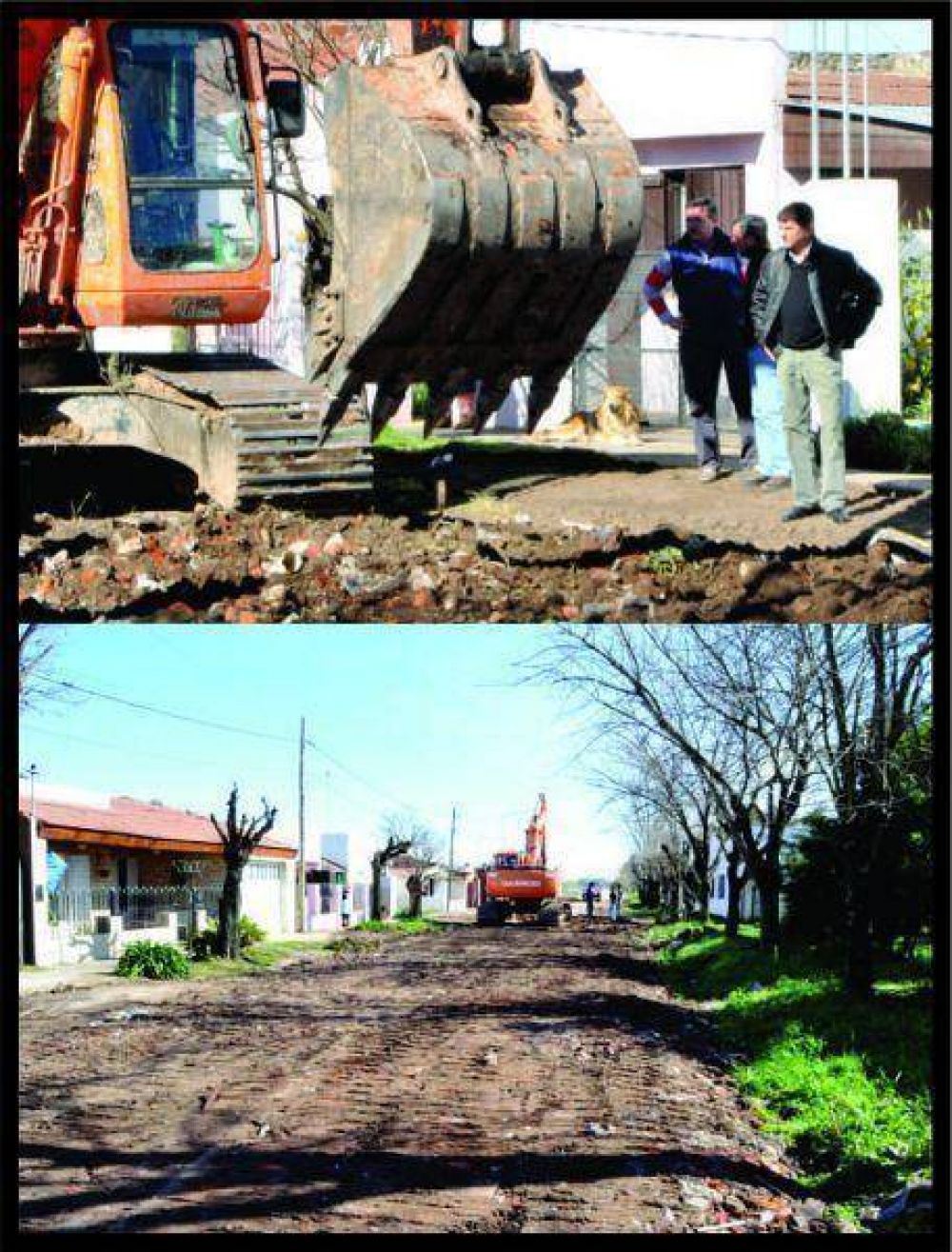 El Intendente Municipal de Roque P�rez recorri� obras que hab�an sido solicitadas por los vecinos