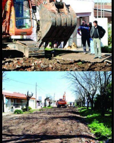 El Intendente Municipal de Roque P�rez recorri� obras que hab�an sido solicitadas por los vecinos