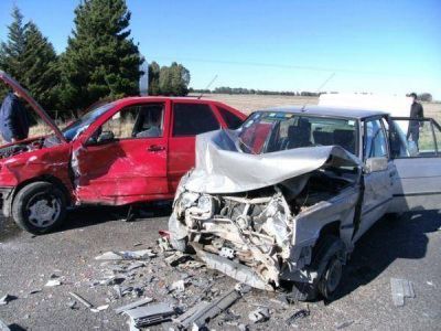 Espectacular accidente en Ruta 3, con tres veh�culos involucrados