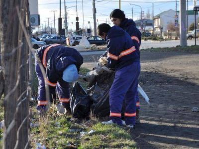 Obras P�blicas trabaj� sobre calle Lisandro de la Torre