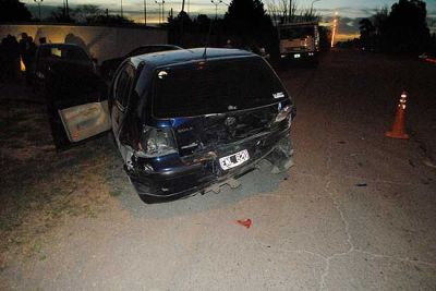 Triple colisi�n en autopista Fortabat