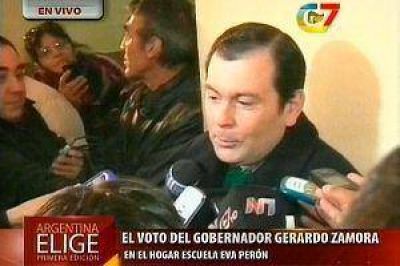 Gobernador Zamora: "Estas elecciones van a definir los resultados de octubre, como en el 2012"