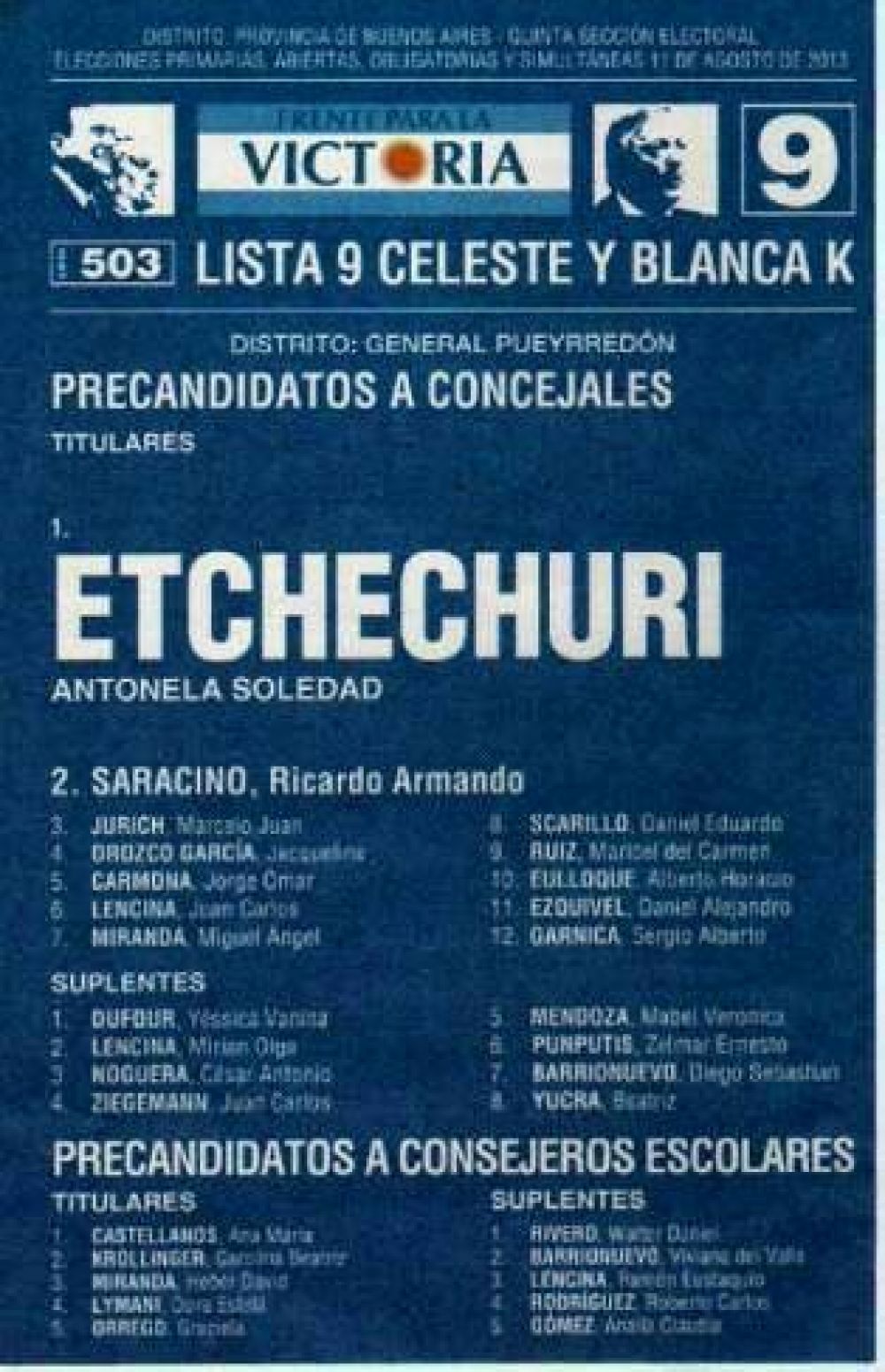 Etchechuri pidi� la anulaci�n de la interna del Frente para la Victoria