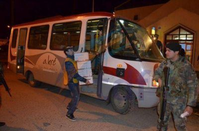 Fuerte operativo de seguridad en el traslado de las 217 urnas en R�o Grande