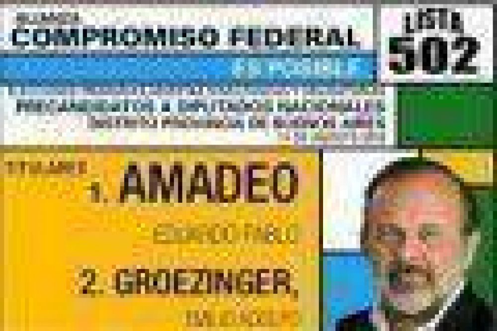 Amadeo gan� la interna pese a que baj� su candidatura