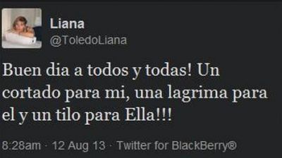 La ex de Insaurralde lo gast� por Twitter