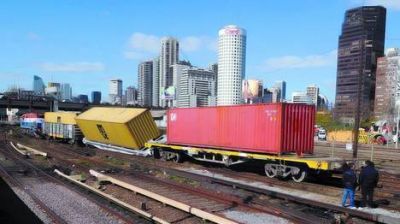 Descarril� un tren de carga en la entrada de Retiro