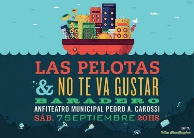 El 7 y 8 de septiembre NTVG y Las Pelotas en Baradero