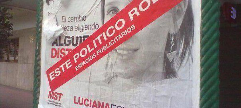 Municipio: Piden la limpieza de toda la carteler�a pol�tica