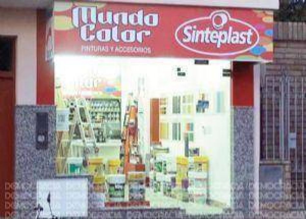 Rompieron la puerta de una pinturer�a y robaron
