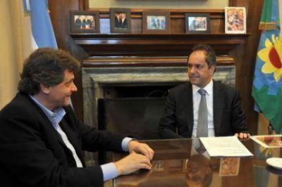 Reuni�n de trabajo entre Scioli y Pulti para impulsar el comercio y la industria en Mar del Plata